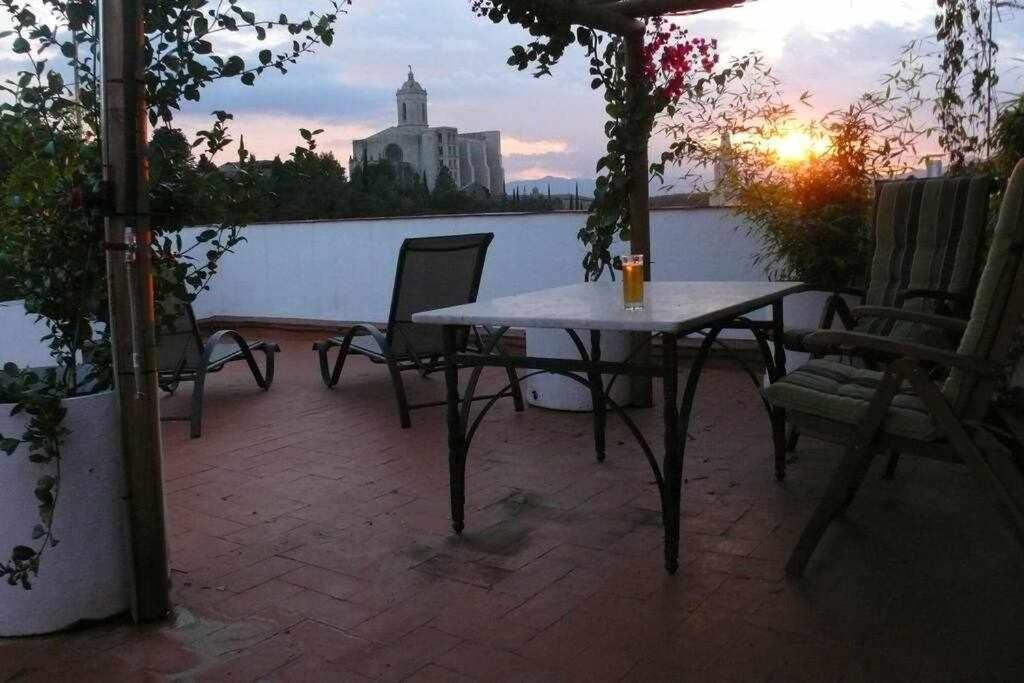 Apartamento Con Increibles Vistas Y Terraza Gerona Buitenkant foto
