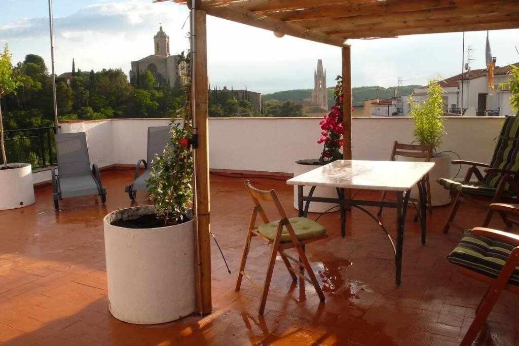 Apartamento Con Increibles Vistas Y Terraza Gerona Buitenkant foto