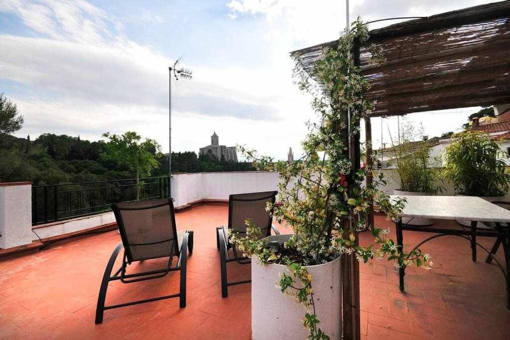 Apartamento Con Increibles Vistas Y Terraza Gerona Buitenkant foto
