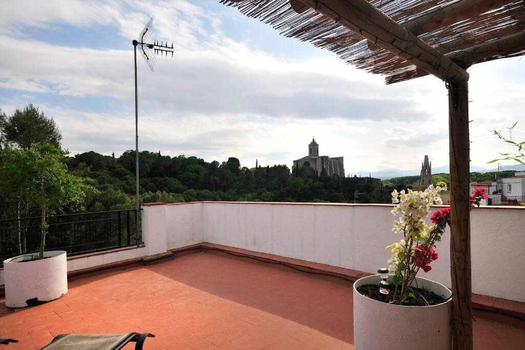 Apartamento Con Increibles Vistas Y Terraza Gerona Buitenkant foto